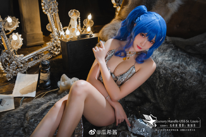碧蓝航线@瓜希酱 cos 作品[瓜希酱_圣路易斯 COS 图集](碧蓝航线叫瓜游)插图