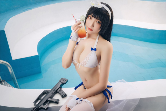 瓜希酱 cos 图集 | 瓜希酱华丽变身《少女前线》95式美少女(瓜西是什么)插图1