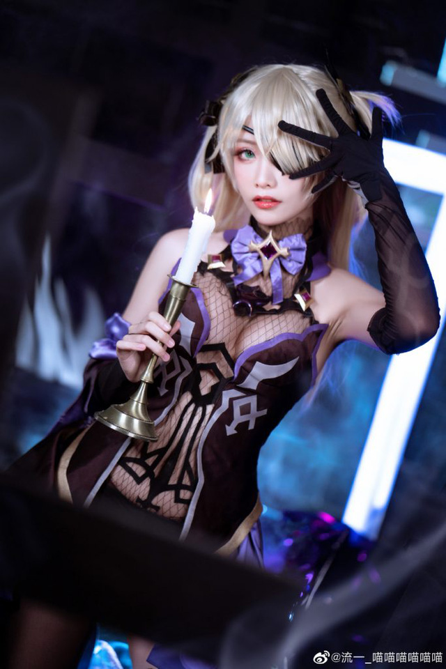 女coser@流一_喵喵喵喵喵喵化身《原神Impact》 中的“罪孽公主”菲谢尔(流一喵喵黑历史)插图7