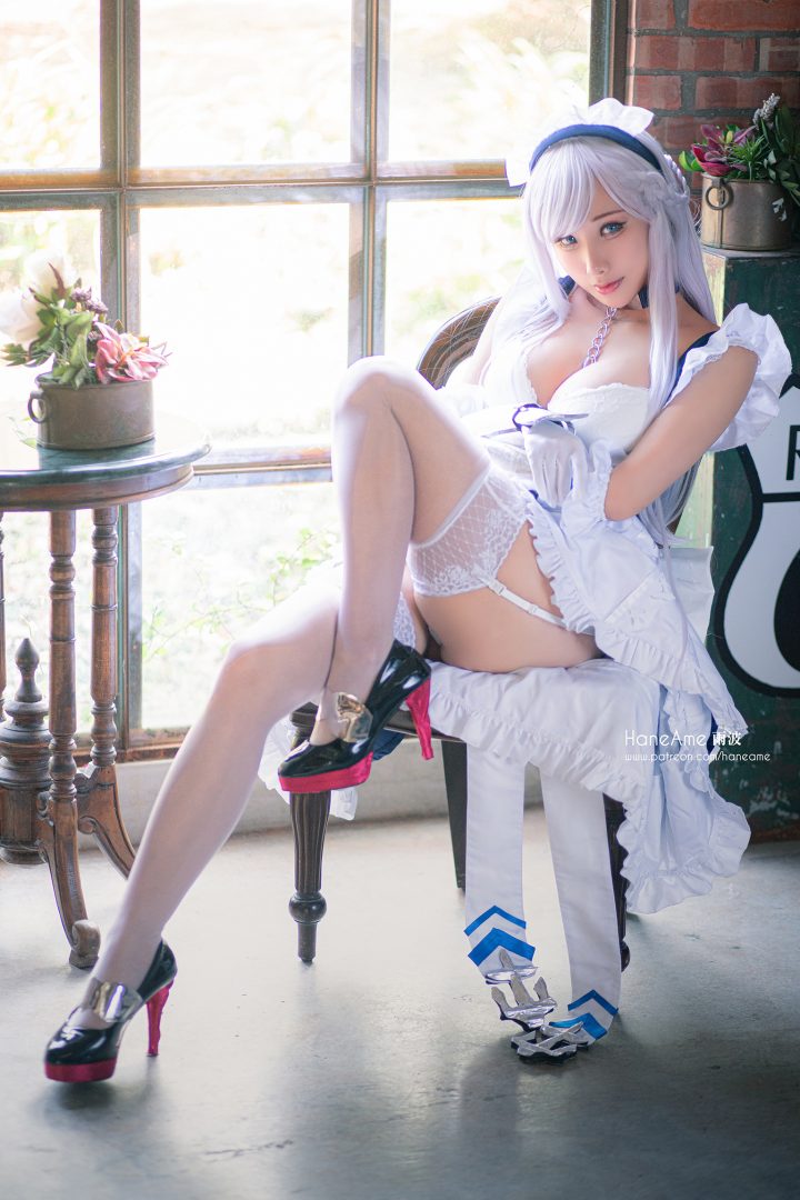 《碧蓝航线》雨波_HaneAme cos 贝尔法斯特 [HaneAme雨波 COS 作品](牧次元碧蓝航线雨波)插图2