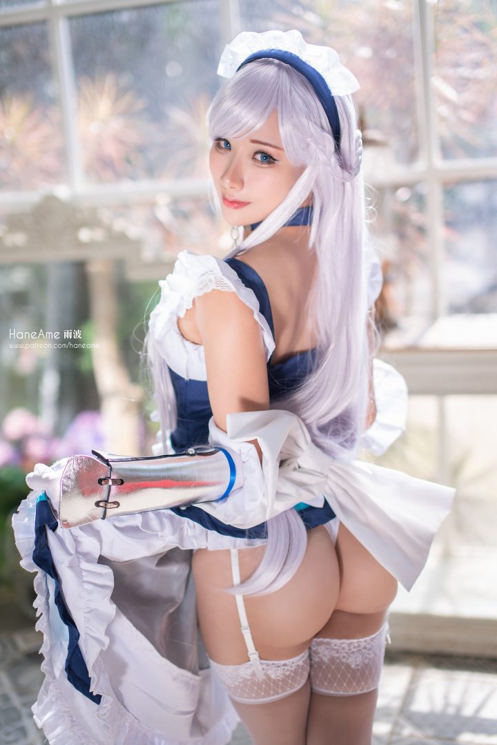 《碧蓝航线》雨波_HaneAme cos 贝尔法斯特 [HaneAme雨波 COS 作品](牧次元碧蓝航线雨波)插图4
