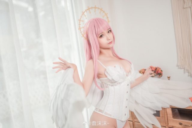 coser@蠢沫沫_化身美丽迷人的 Angel [蠢沫沫 cos 图集](蠢沫沫原名)插图