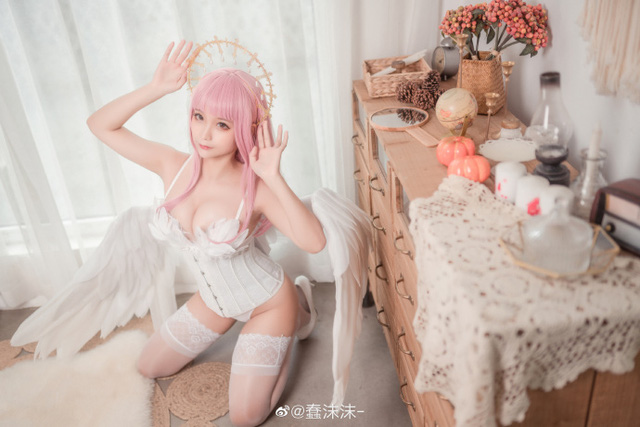 coser@蠢沫沫_化身美丽迷人的 Angel [蠢沫沫 cos 图集](蠢沫沫原名)插图1