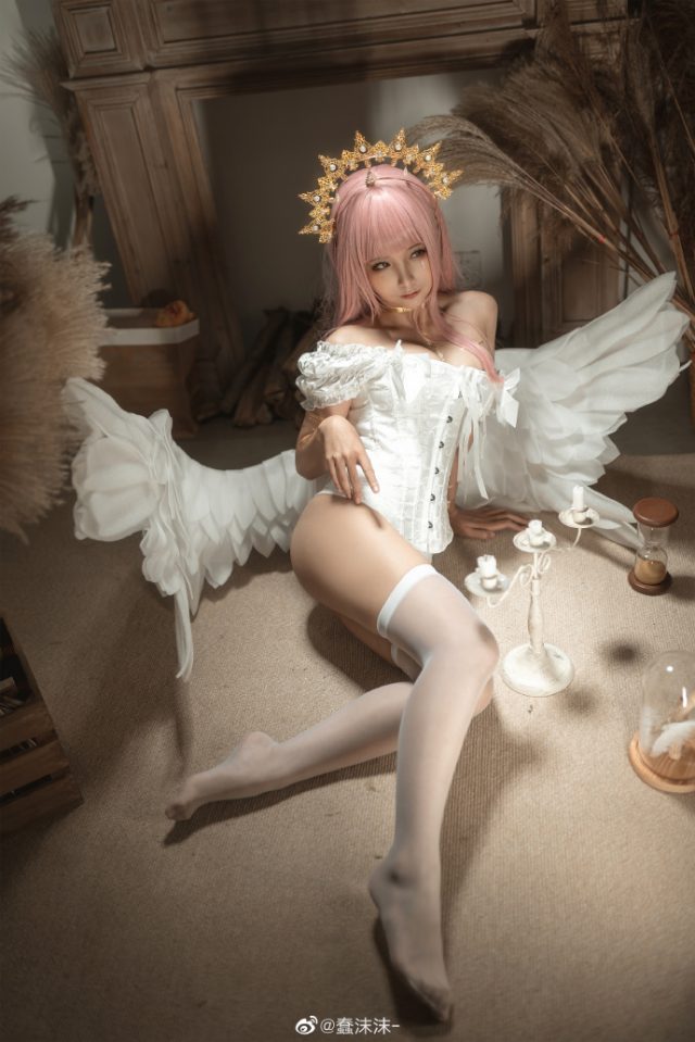 coser@蠢沫沫_化身美丽迷人的 Angel [蠢沫沫 cos 图集](蠢沫沫原名)插图4
