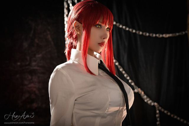 雨波HaneAme cos“链锯美人”玛奇玛 [雨波_HaneAme cos 作品] - 趣画阁