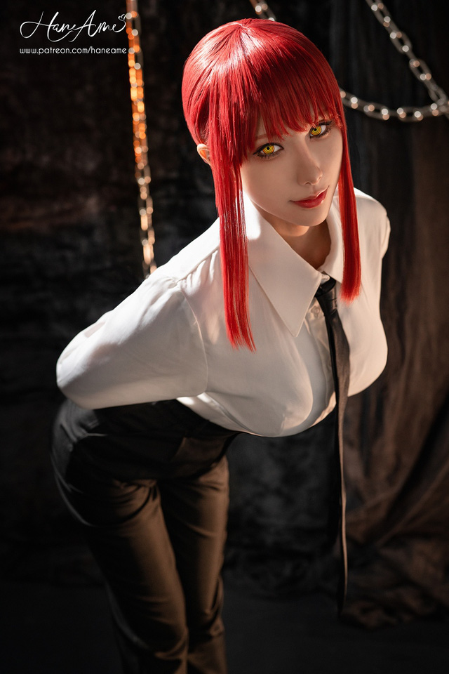 雨波HaneAme cos“链锯美人”玛奇玛 [雨波_HaneAme cos 作品](雨波HaneAme多钱)插图7