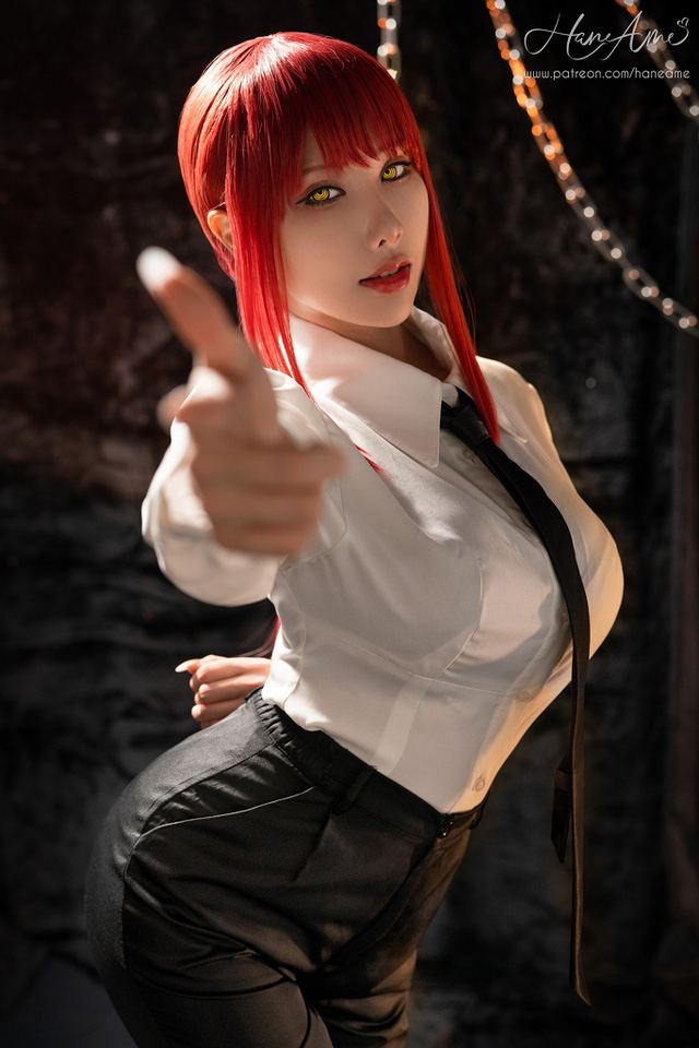 雨波HaneAme cos“链锯美人”玛奇玛 [雨波_HaneAme cos 作品](雨波HaneAme多钱)插图6