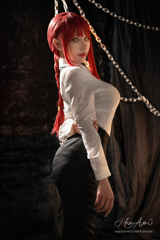 雨波HaneAme cos“链锯美人”玛奇玛 [雨波_HaneAme cos 作品](雨波HaneAme多钱)插图8