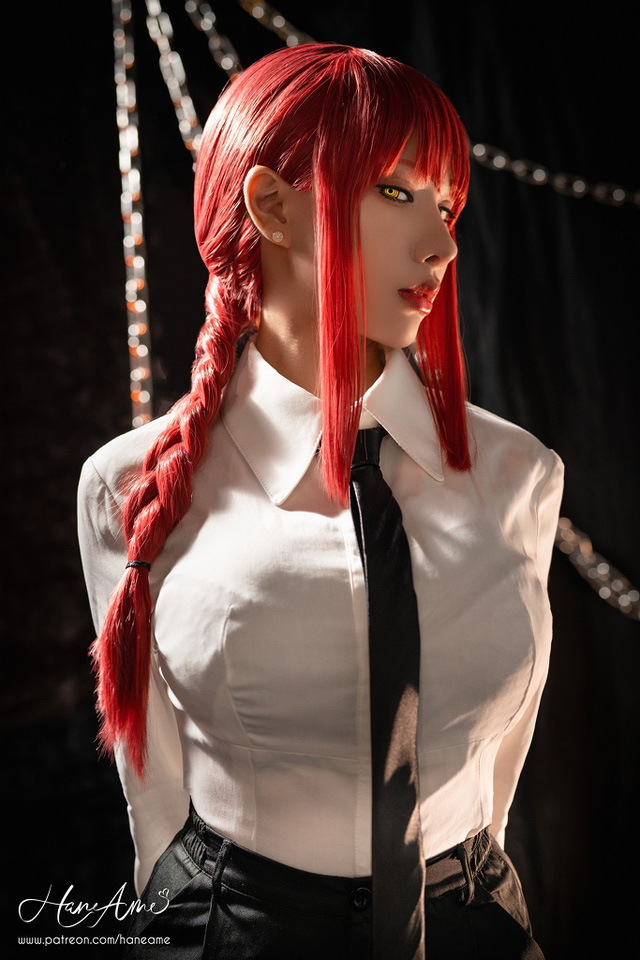 雨波HaneAme cos“链锯美人”玛奇玛 [雨波_HaneAme cos 作品](雨波HaneAme多钱)插图4