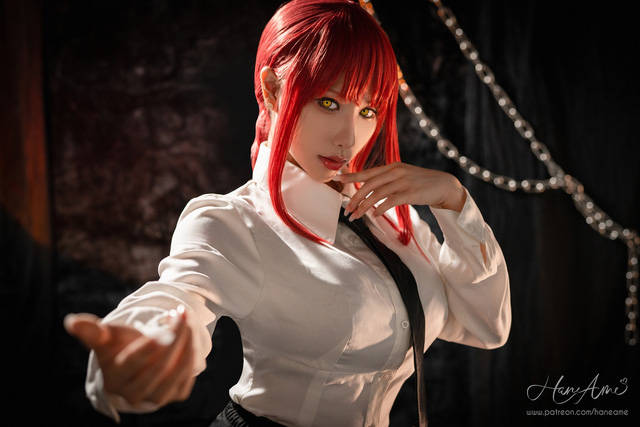 雨波HaneAme cos“链锯美人”玛奇玛 [雨波_HaneAme cos 作品](雨波HaneAme多钱)插图2