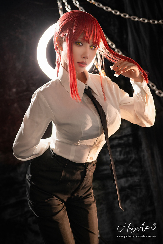 雨波HaneAme cos“链锯美人”玛奇玛 [雨波_HaneAme cos 作品](雨波HaneAme多钱)插图5
