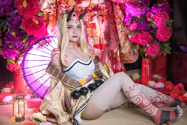 越南 coser Azami 在《Fate/Grand Order》中变身小妖精 cos 茨木童子(越南盾)插图