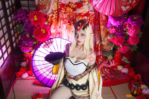 越南 coser Azami 在《Fate/Grand Order》中变身小妖精 cos 茨木童子(越南盾)插图1