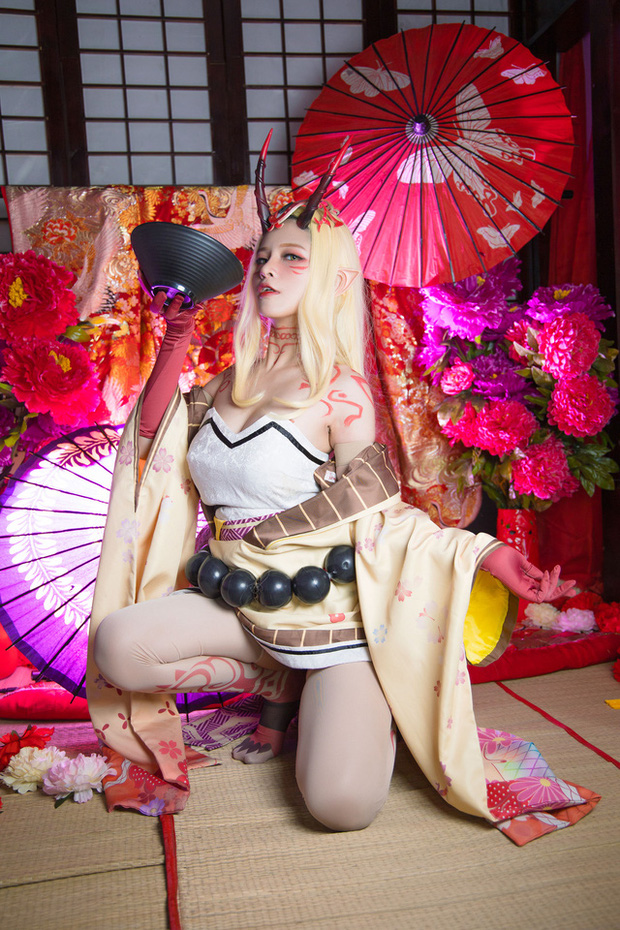 越南 coser Azami 在《Fate/Grand Order》中变身小妖精 cos 茨木童子(越南盾)插图2