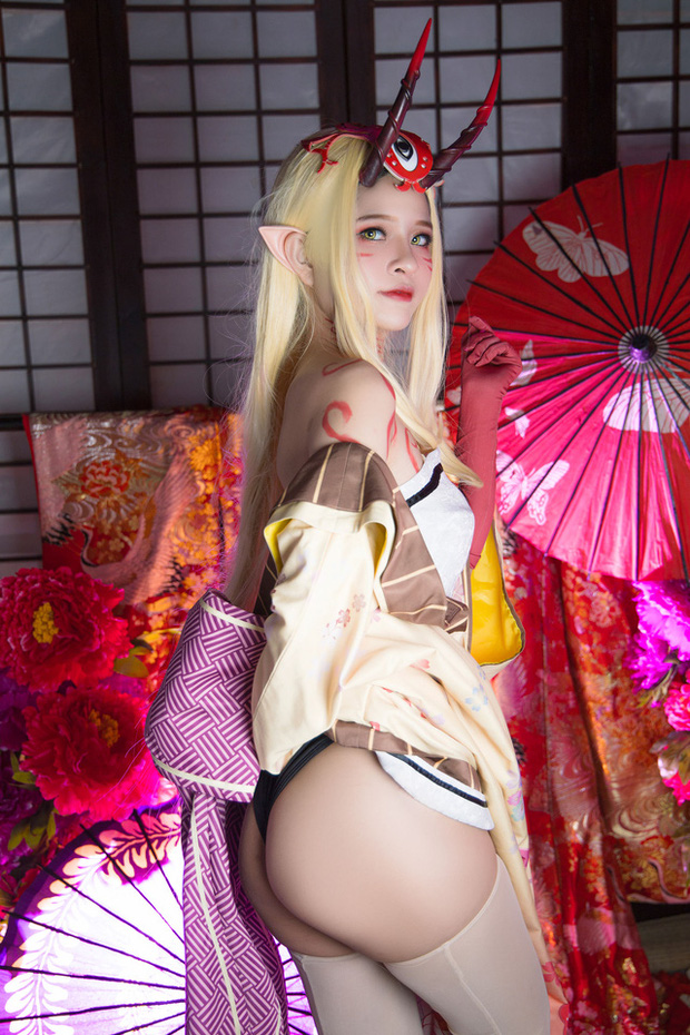 越南 coser Azami 在《Fate/Grand Order》中变身小妖精 cos 茨木童子(越南盾)插图6
