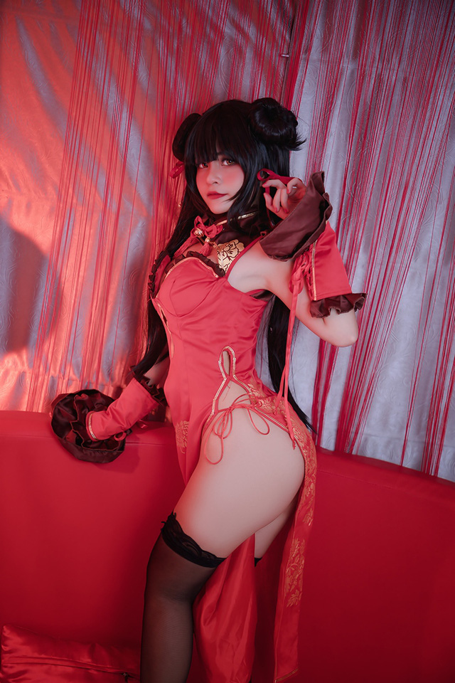 coser@Azami 化身“邪恶女”时崎狂三，性感迷人(azami变身cos)插图1