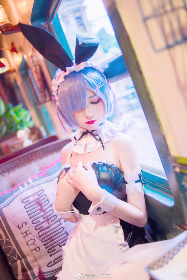 Coser衣衣在《Re:Zero》中 COS 蕾姆，变身美丽迷人的女仆(纻衣原创女装)插图7
