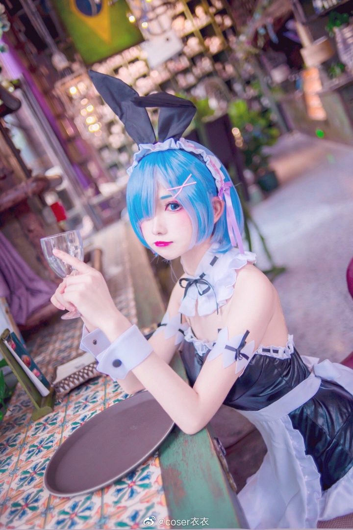 Coser衣衣在《Re:Zero》中 COS 蕾姆，变身美丽迷人的女仆(纻衣原创女装)插图6