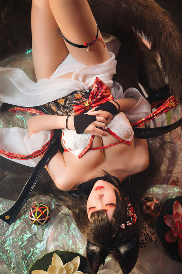 瓜希酱 cos“九尾狐娘”阿狸 [瓜希酱@英雄联盟 cos 作品]插图4