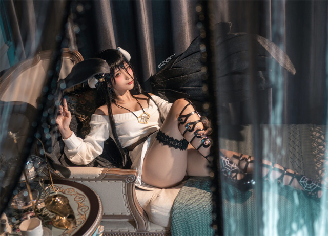 蠢沫沫 cos 《不死者之王》中的“魔女”雅儿贝德 [蠢沫沫 cos 图集](蠢沫沫真名)插图
