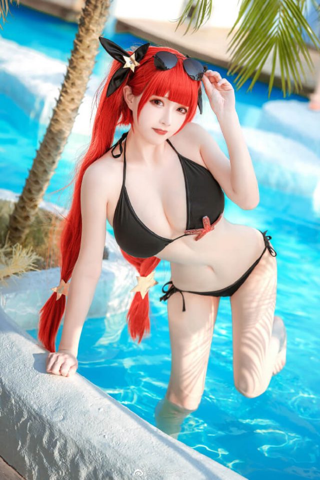 凛子酱 cos “比基尼版”火奴鲁鲁 [coser@凛子酱 cos 图集](lol凛酱是谁)插图5