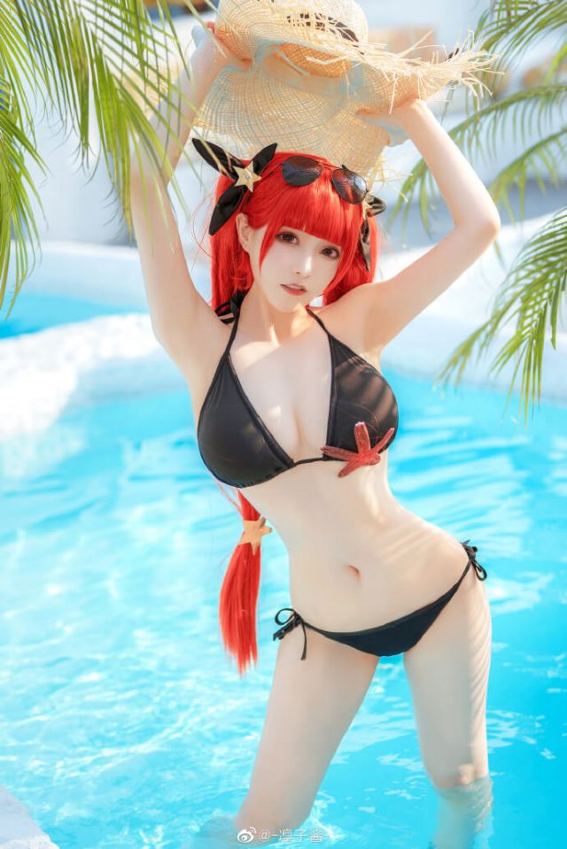 凛子酱 cos “比基尼版”火奴鲁鲁 [coser@凛子酱 cos 图集](lol凛酱是谁)插图3