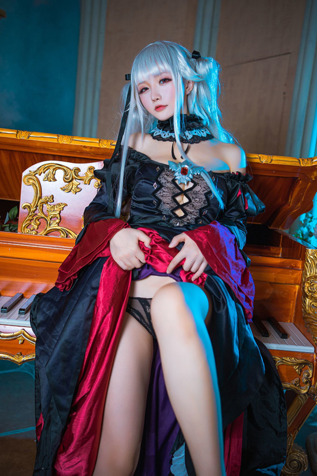 星之迟迟 cos 作品 | coser@星之迟迟演绎“礼服装”篝之雾枝插图3