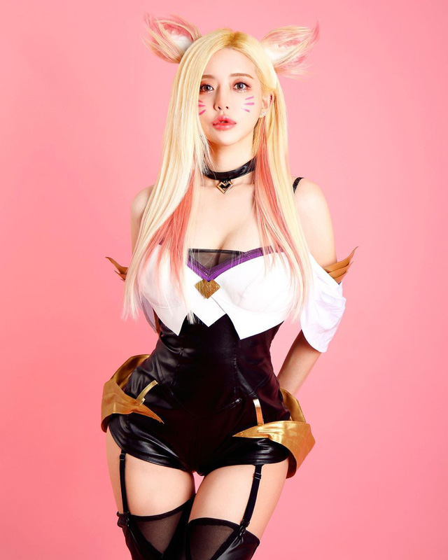 女 DJ Soda 变身“九尾妖狐”K/DA 阿狸，cosplay 比原版更性感插图5