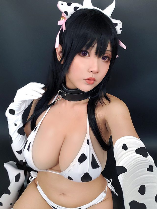 著名coser化身性感的“奶牛美人”，性感美丽，风情万种(coser人物排榜)插图9