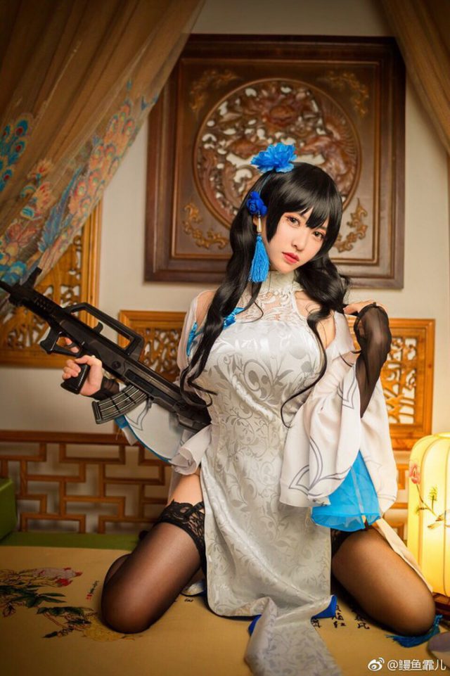 鳗鱼霏儿cos“旗袍版” 95式少女前线 [鳗鱼霏儿cos作品](鳗鱼霏儿壁纸)插图7