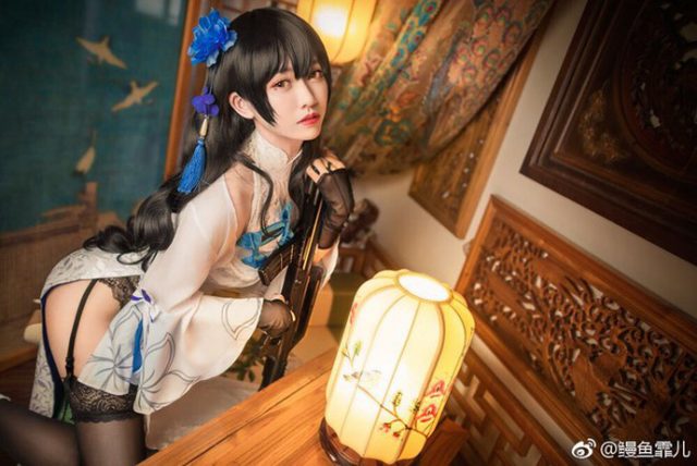 鳗鱼霏儿cos“旗袍版” 95式少女前线 [鳗鱼霏儿cos作品](鳗鱼霏儿壁纸)插图4