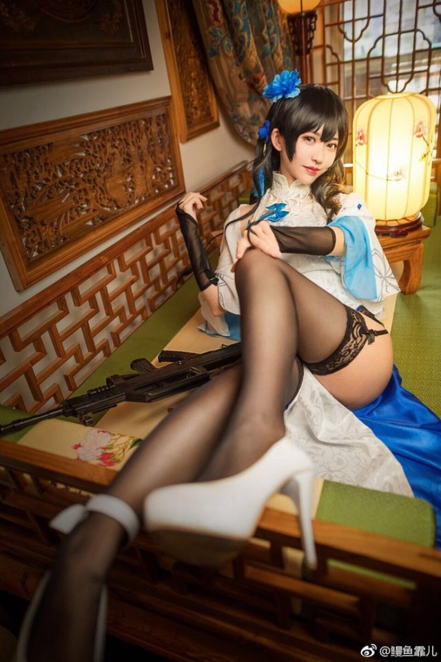 鳗鱼霏儿cos“旗袍版” 95式少女前线 [鳗鱼霏儿cos作品](鳗鱼霏儿壁纸)插图6