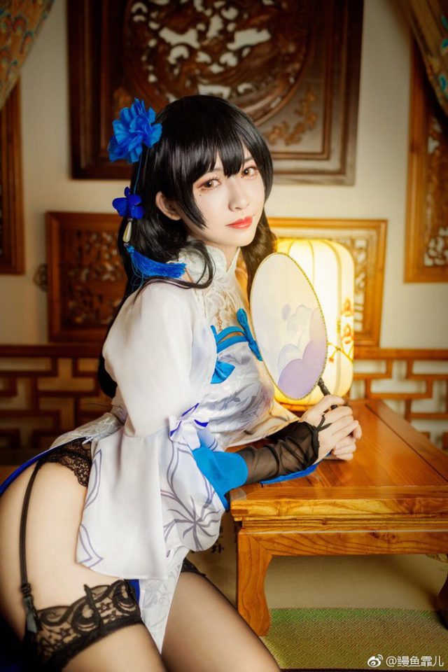 鳗鱼霏儿cos“旗袍版” 95式少女前线 [鳗鱼霏儿cos作品](鳗鱼霏儿壁纸)插图3