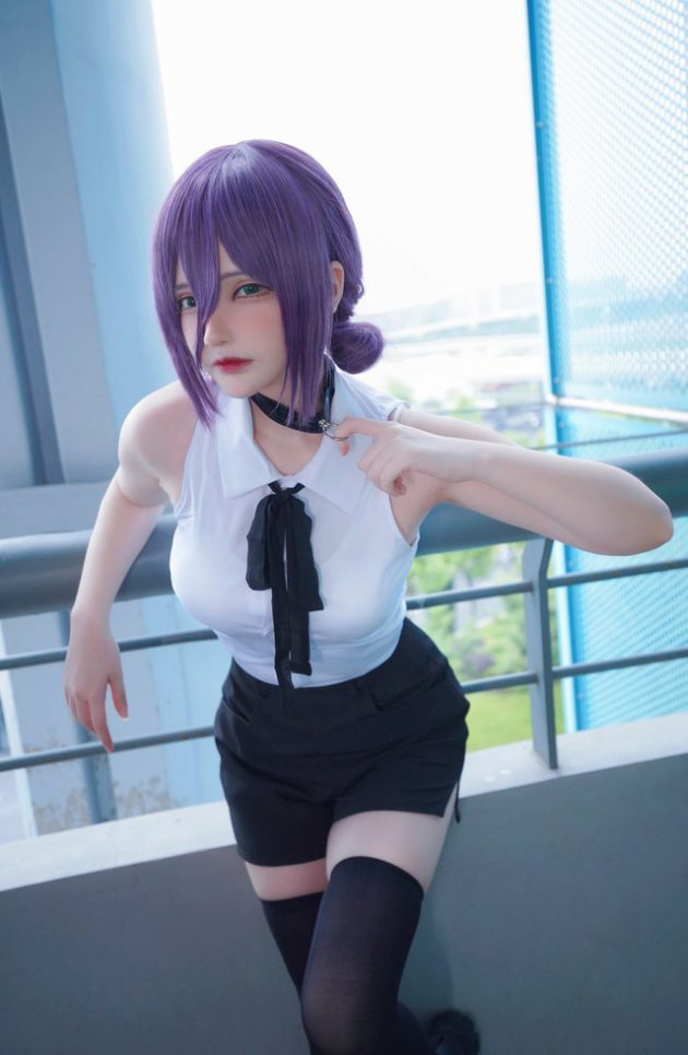 千夜未来cos作品 | 千夜未来（Senya Miku）cos 电锯美人 Makima插图4