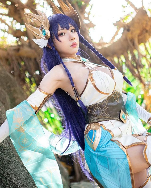 雨波_HaneAme cos 作品 | 雨波_HaneAme 变身艾瑞莉娅“玉剑传说 - 舞剑仙”插图2