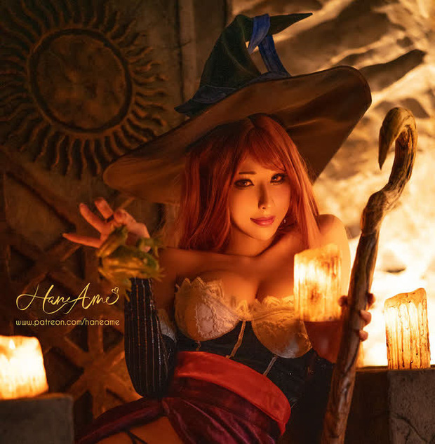 雨波_HaneAme COS 作品 | HaneAme雨波 cos 《龙之王冠》中的女巫 Sorceress插图1