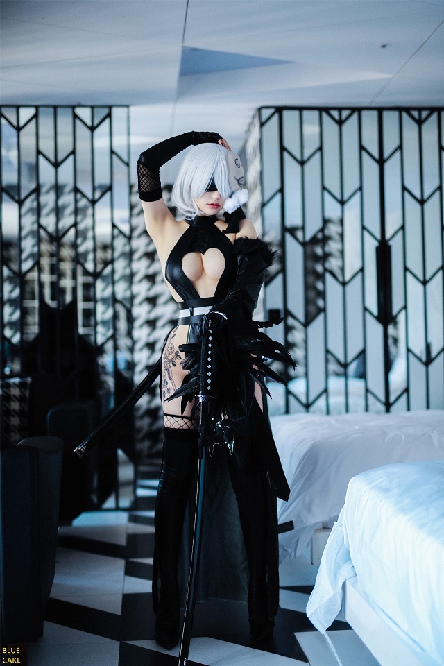女coser&游戏玩家cos《尼尔》主角：9S cosplay(cos女服)插图