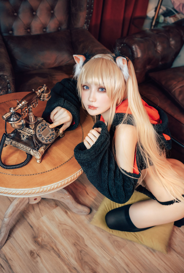 阿包也是兔娘 cos 作品 | 阿包也是兔娘 cos“小猫咪”，性感迷人(阿包也是兔娘辟谣)插图5