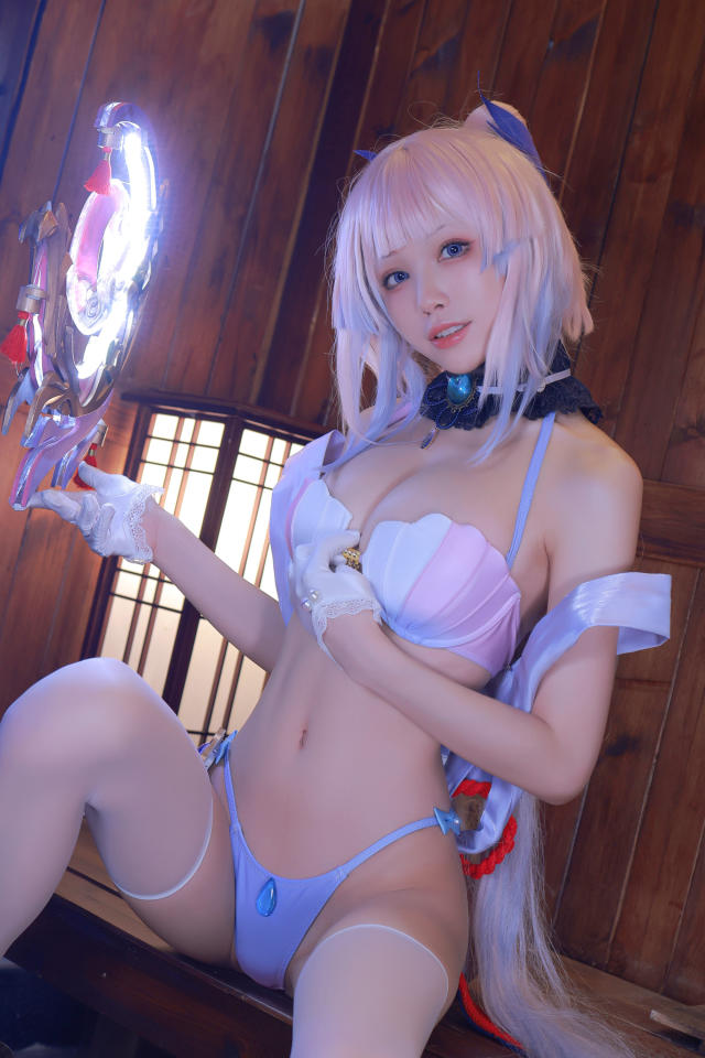 水淼aqua cos珊瑚宫心海 | 水淼aqua《原神 Impact》cos图集(水淼aqua干净吗)插图3