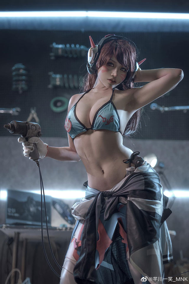 芊川一笑_MNK cos 作品 | 芊川一笑_MNK《守望先锋》D.Va 的 cos 图集(芊川一笑_mnk微博)插图6