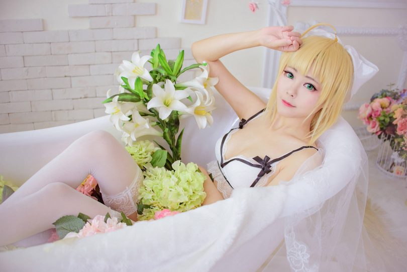 Arty亚缇cos作品 | Arty亚缇_FGO·阿尔托莉雅Lily cos [60P-92MB]