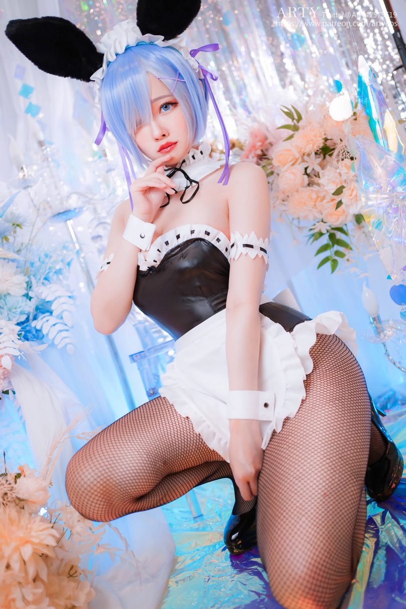 Arty亚缇cos图包 | Arty亚缇_REM兔女郎装cos [60P-92MB]