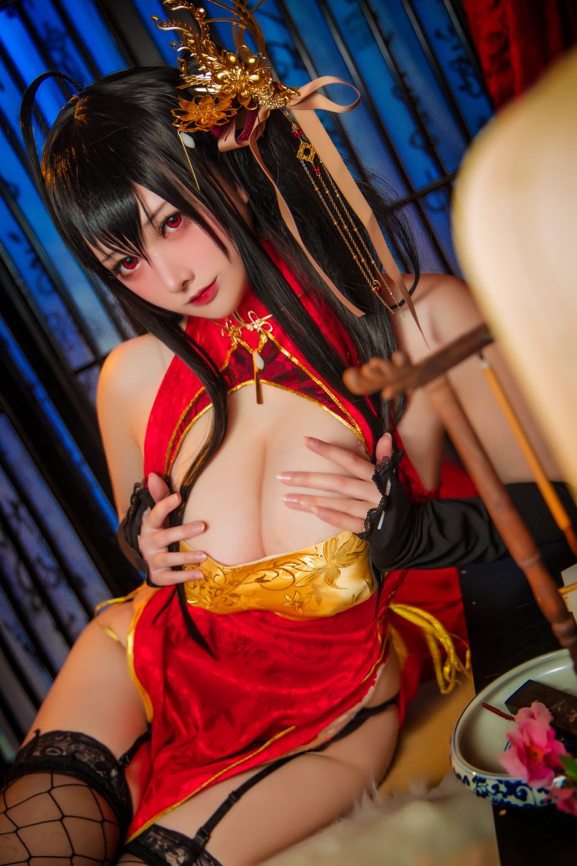 念念_D cos图集 | 念念_D 碧蓝航线·大凤旗袍cos [20P-458MB]