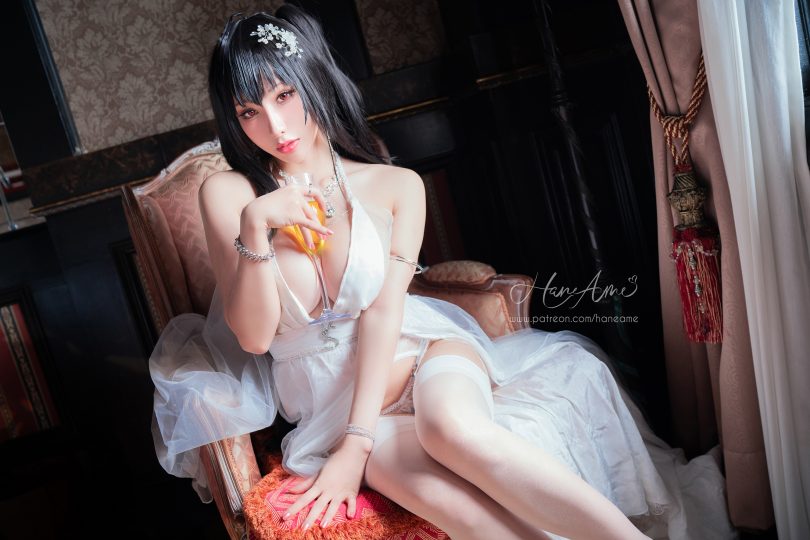 雨波_HaneAme cos图集 | 雨波_HaneAme 碧蓝航线·大凤婚纱cos[40P-88MB]插图