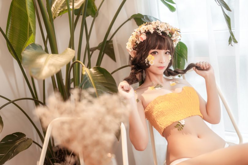 蠢沫沫cosplay | 蠢沫沫 – 尖耳国度·花精灵cos图集 [40P-531MB](微博蠢沫沫)插图