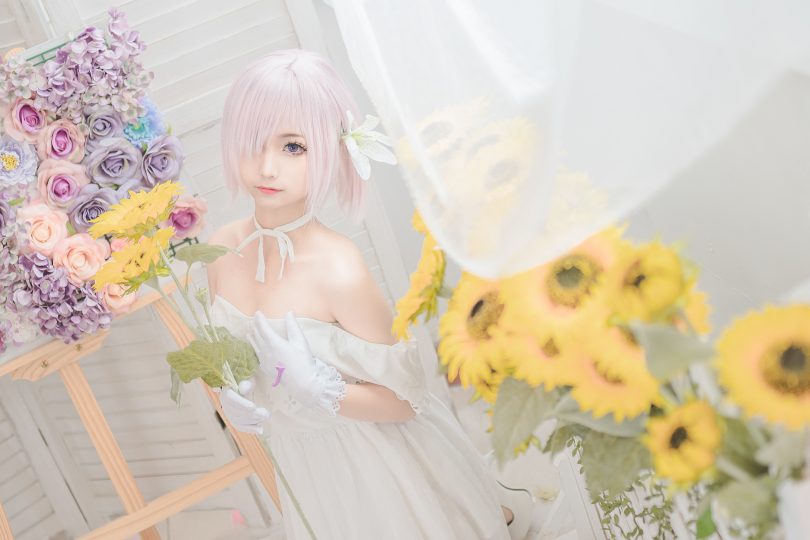 蠢沫沫cos图集 | 蠢沫沫 – FGO白色花嫁·玛修cos [40P-391MB](蠢沫沫原名)插图