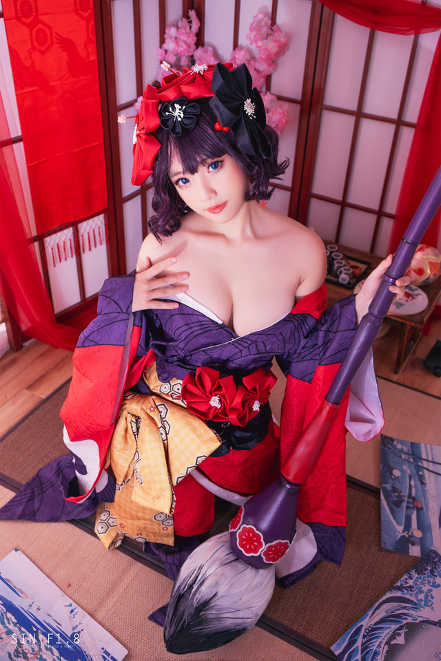 Messie Huang在Fate/Grand Order COS葛饰北斋之女葛饰应为插图4