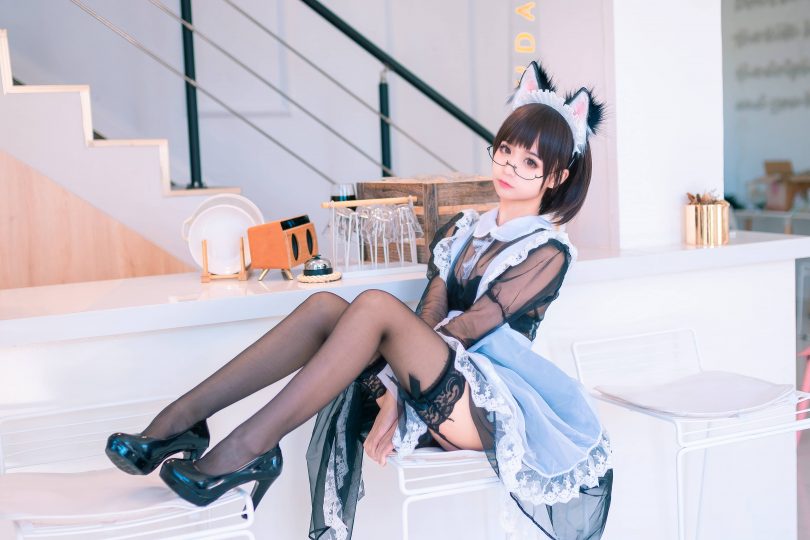 蠢沫沫cos女仆 | 蠢沫沫_女仆萝莉cosplay [41P-413MB](蠢沫沫真名)插图