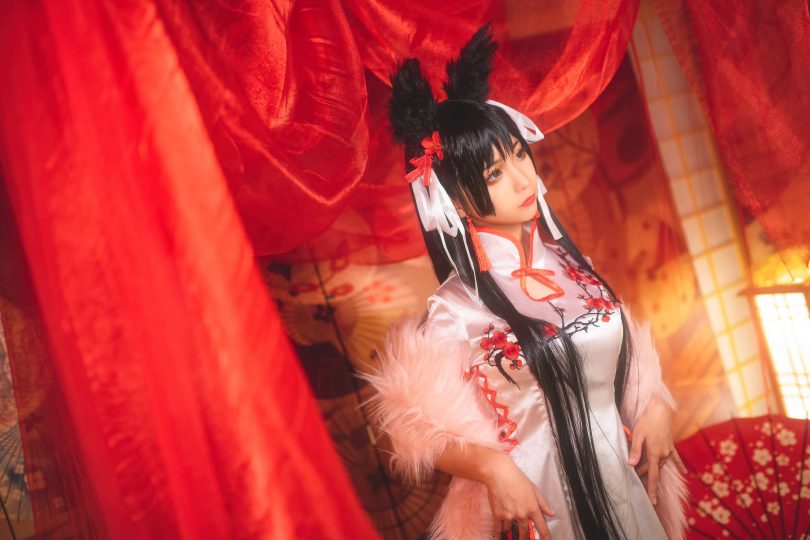 蠢沫沫cos作品 | 蠢沫沫_碧蓝航线·爱宕旗袍cos [28P-106MB](蠢沫沫怎么了)插图