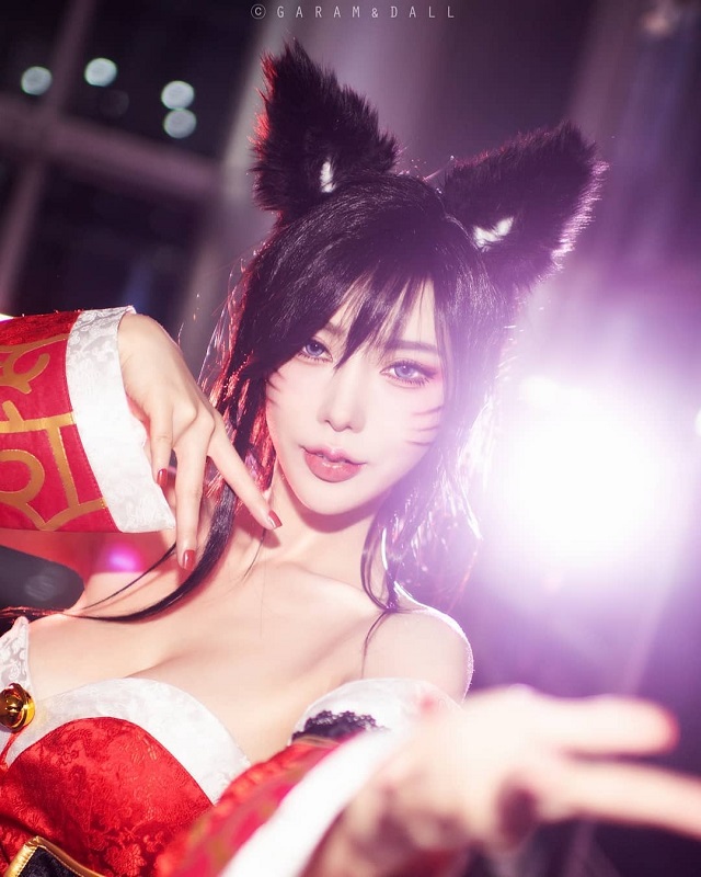 韩国coser@Song Joo A在《英雄联盟》变身非常性感的阿狸插图3